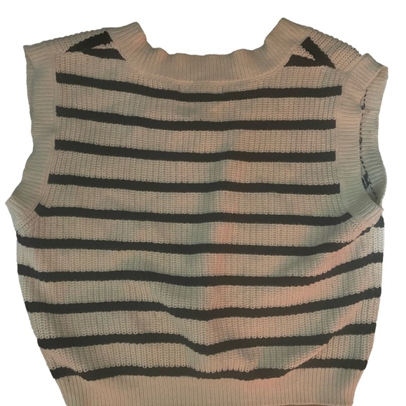 moon & madison striped sweater vest, size s - Picture 3 of 3